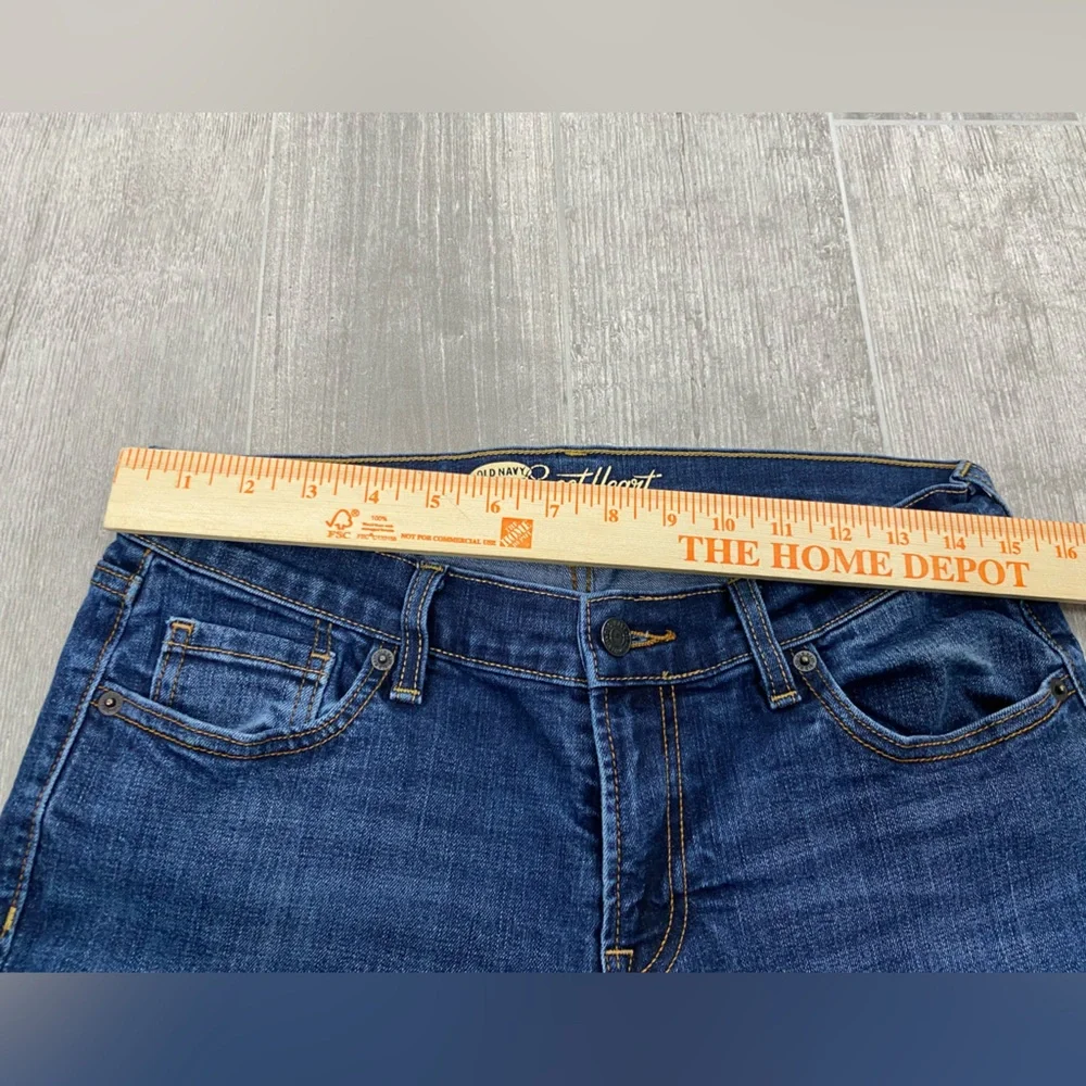 Old Navy Sweetheart bootcut jeans denim women’s size 8 long mid rise - Picture 7 of 10